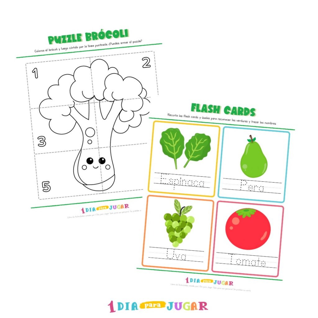 Actividades Infantiles Imprimibles Frutas Y Verduras